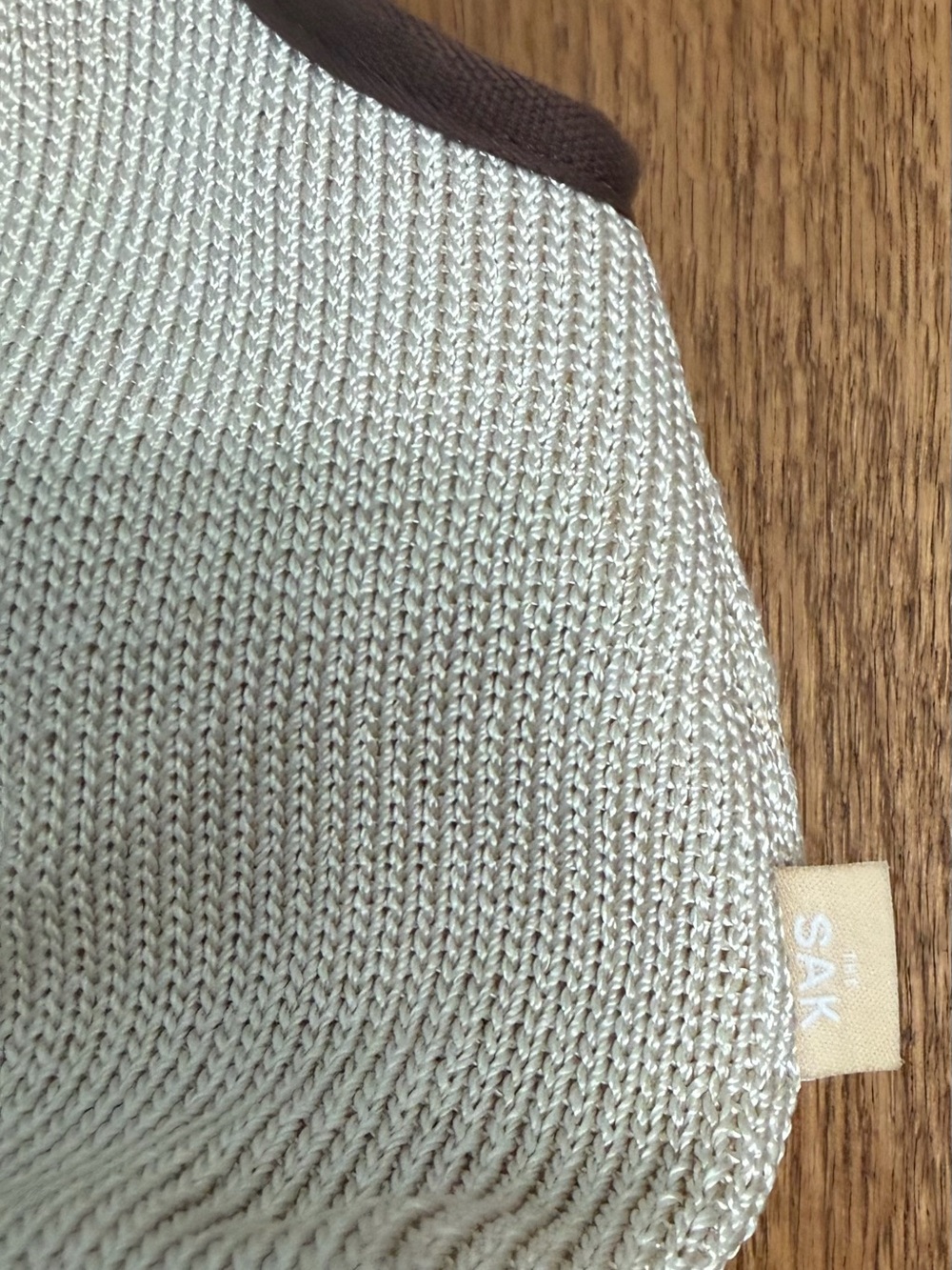 The Sak Cream and Brown Woven Boho Bag - Picture 3 of 4